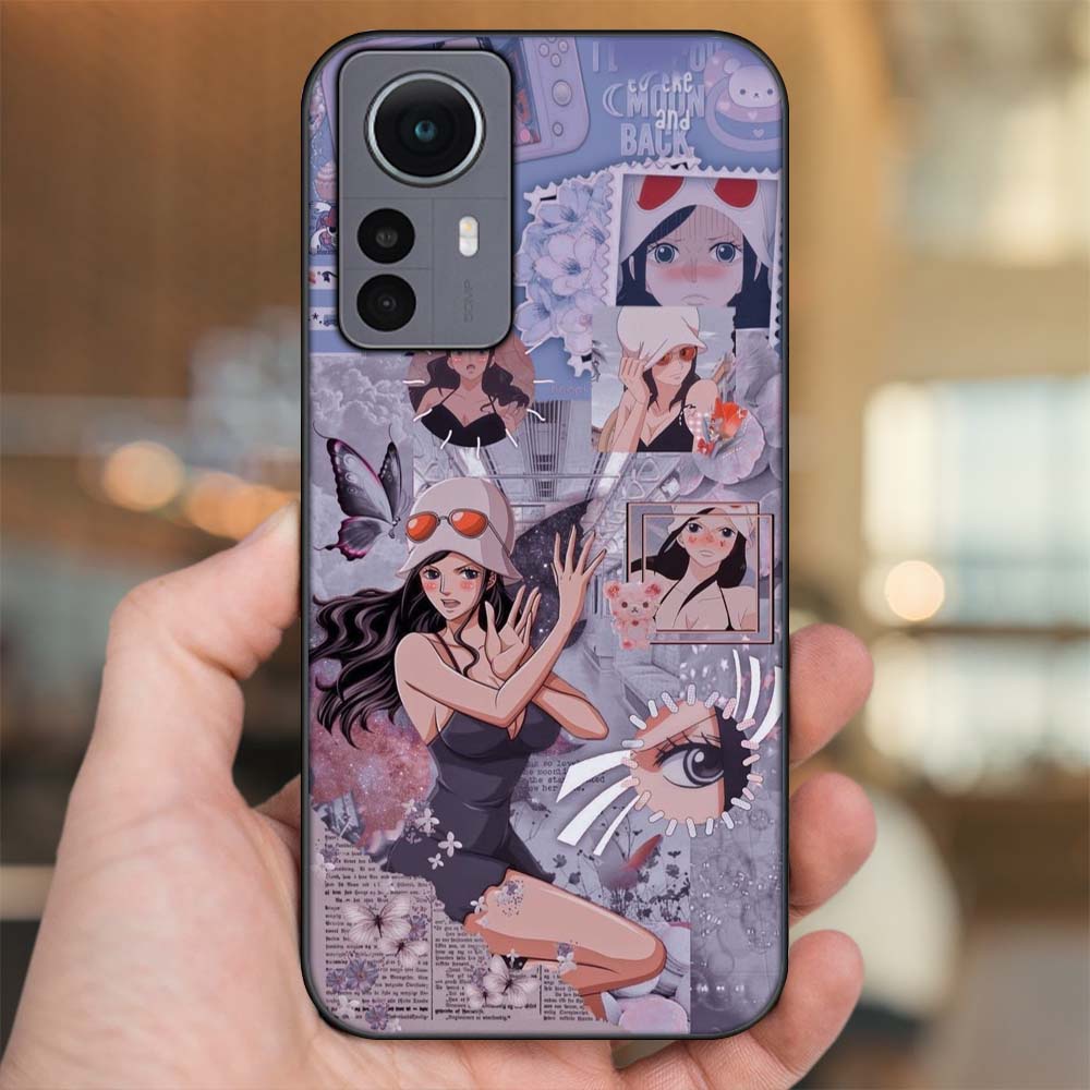 Ốp lưng Xiaomi 12 Pro 5G viền đen in hình Nico Robin One Piece Đảo Hải Tặc