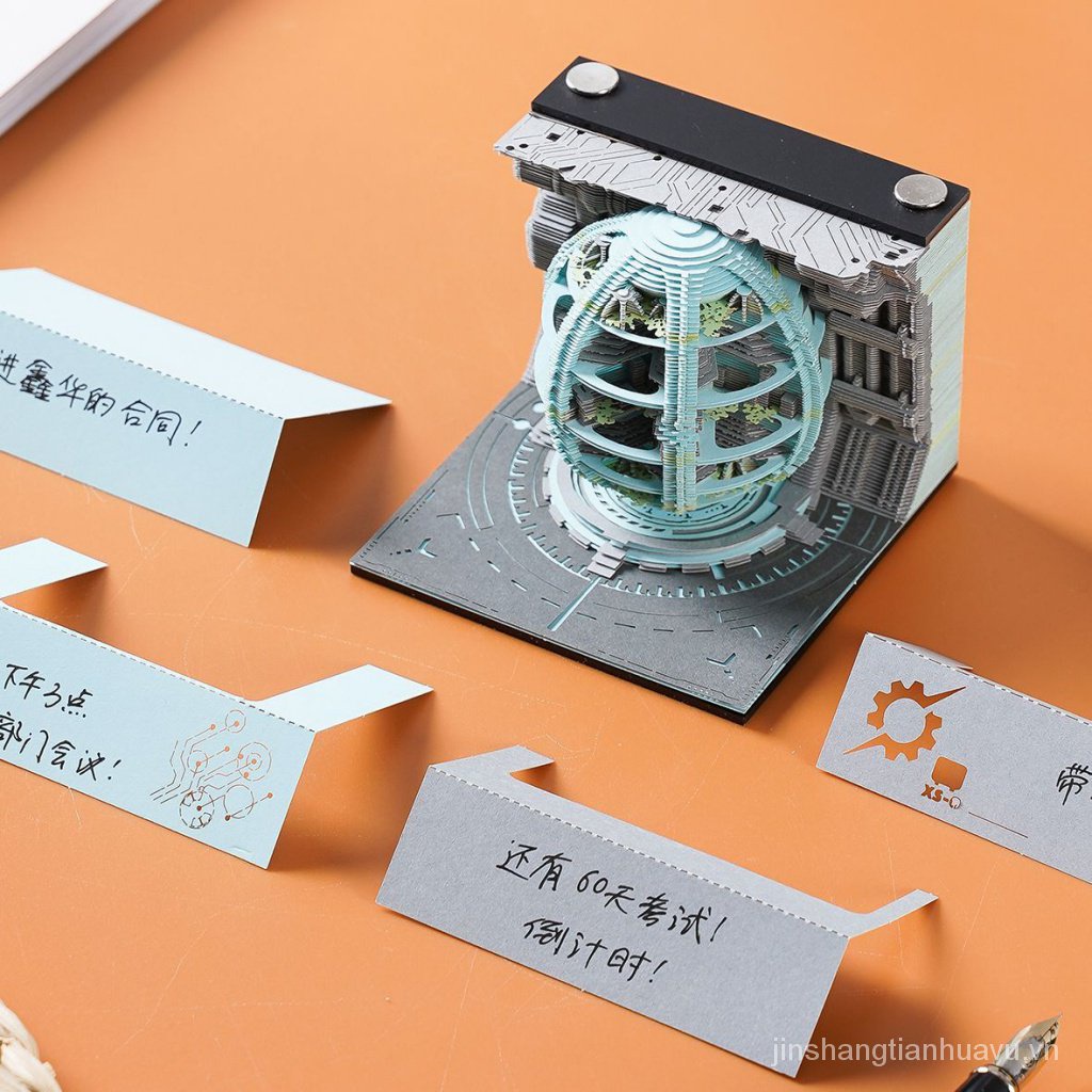 Mô Hình Giấy Note Phong Cách Trung Hoa 3d Độc Đáo