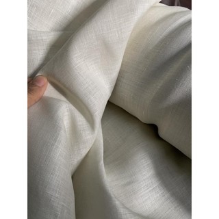Linen tưng premium màu trắng kem