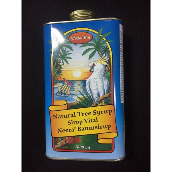 HSD2025 Siro Detox Neera Madal Bal 1L kèm bột ớt bột gừng cốc đong chia vạch 30ml