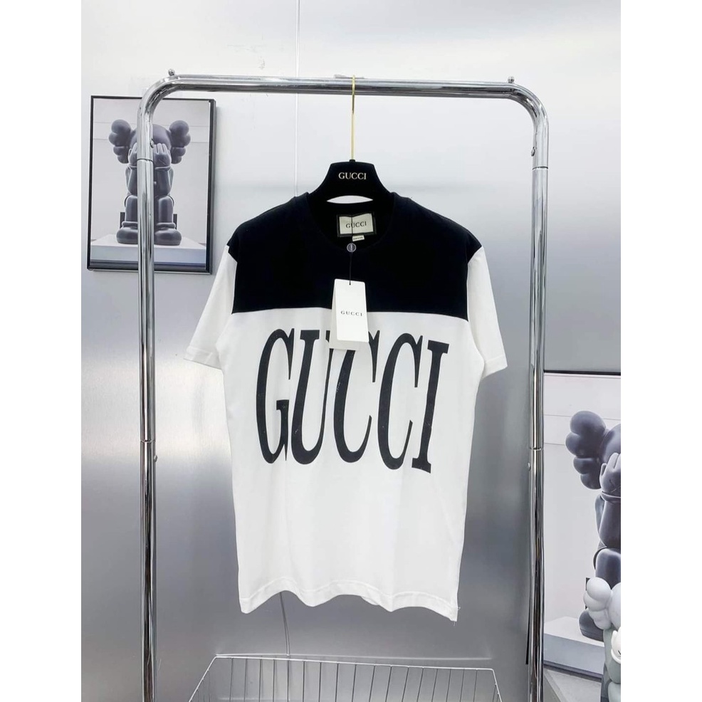 Áo Phông Cổ Tròn 100 In Chữ Guucci Siêu Cá Tính HOTTREND 2023