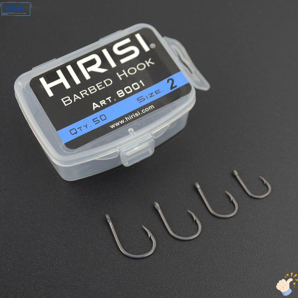 Hộp 50 Lưỡi Câu Bằng Carbon Chất Lượng Cao