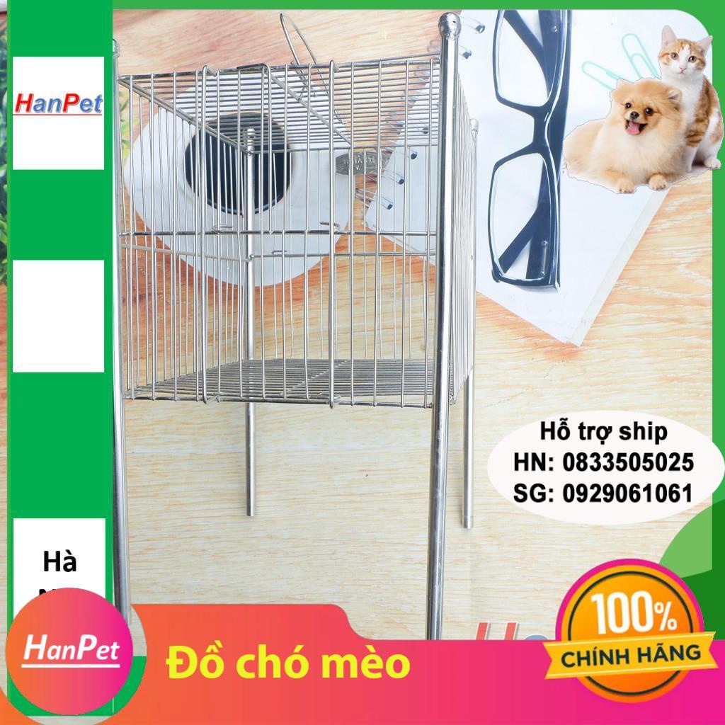 HN-Lồng tắm chim khuyên - lồng chuột hamster 100% inox không gỉ sét (Hanpet longtam) chuồng chim / lồng nuôi