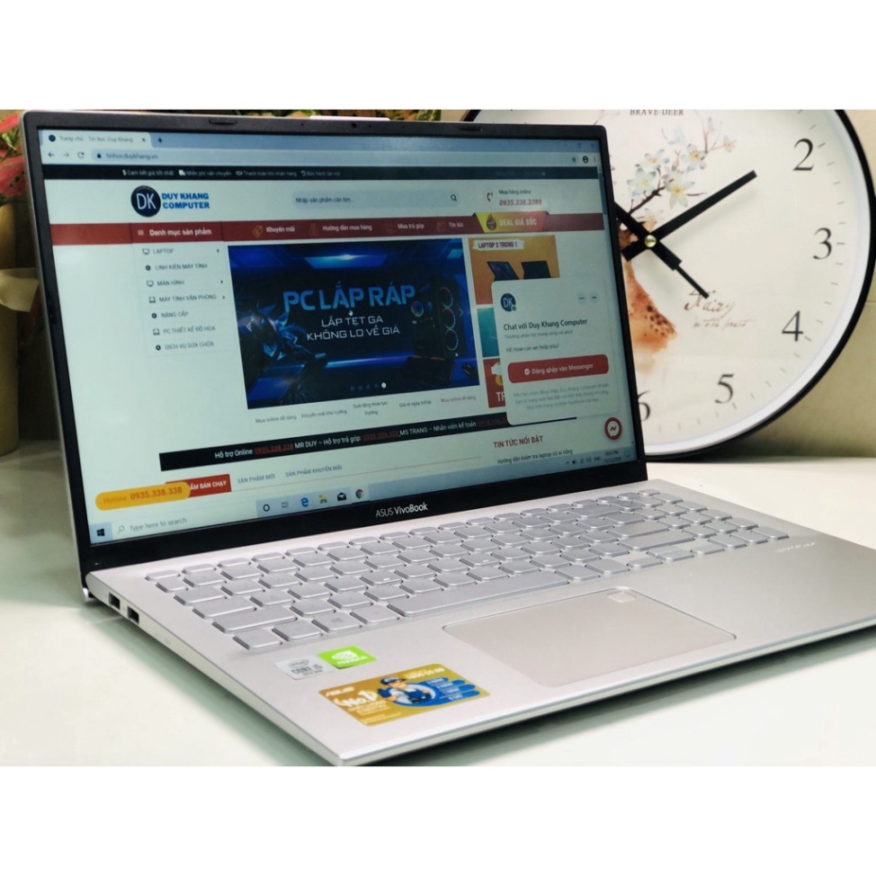 Laptop Mỏng Nhẹ Asus X512, Core i5 thế hệ 10, Ram 8GB, SSD siêu mượt, Màn hình 15 inch Full HD, Phím số cao cấp