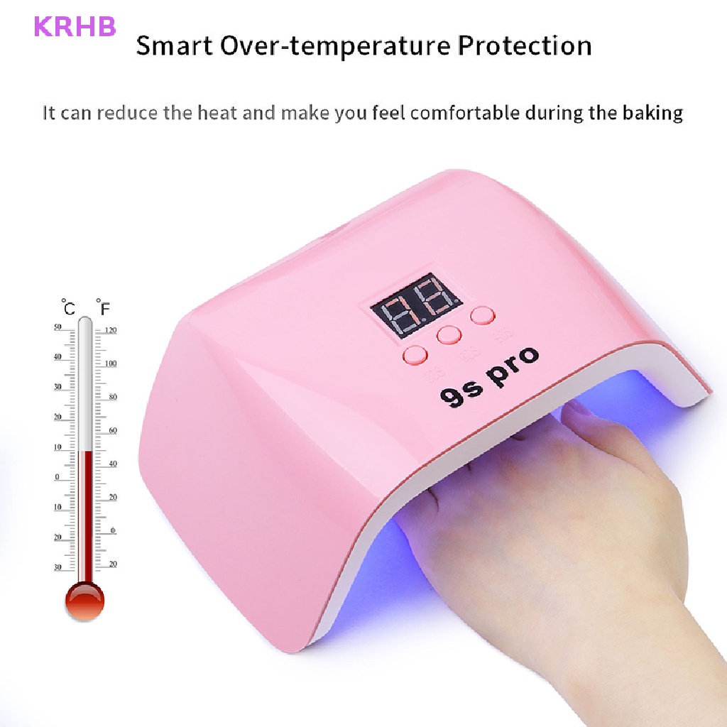 Đèn Hong Khô Móng Tay Bằng Tia UV 120W Cảm Biến Thông Minh Mới