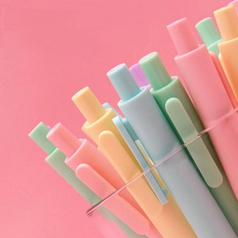 [Home] Bút Mực gel Dạng Nhấn Màu Macaron Thu Gọn Được Dễ Thương Dành Cho Học Sinh / Văn Phòng