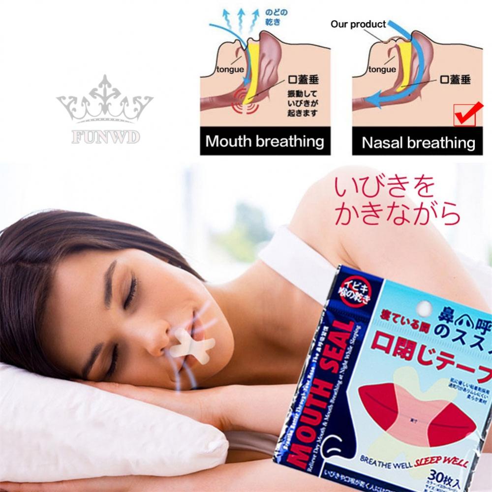 【FUNWD】150Pcs/Set Anti Snoring Solution Mouth Seal Transparent Stickers Health Care New
