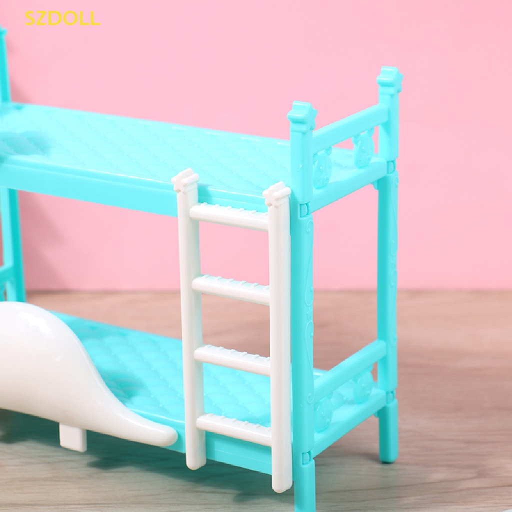 1 Mô Hình Giường Đôi Khủng Long DIY Trang Trí Nhà Búp Bê