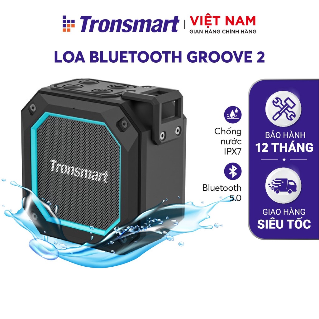 Loa Bluetooth Tronsmart Groove 2 Speaker Chống nước IPX7 - Hàng chính hãng - Bảo hành 12 tháng