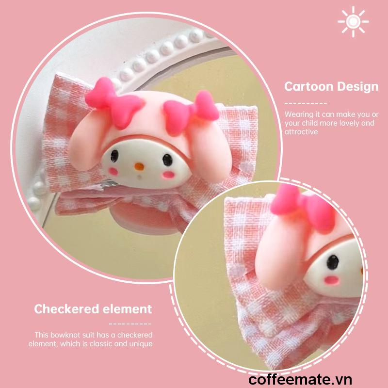 【coffeemate】⚡Kuromi/ Sanrio Kẹp Tóc Hình Hoạt Hình Dễ Thương Cho Bé Gái