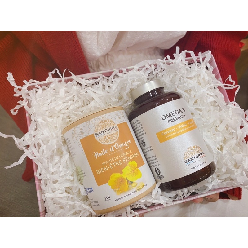 Viên Uống Tinh Dầu Hoa Anh Thảo Santerra Pháp, Cân Bằng Nội Tiết Tố Nữ 200 Viên