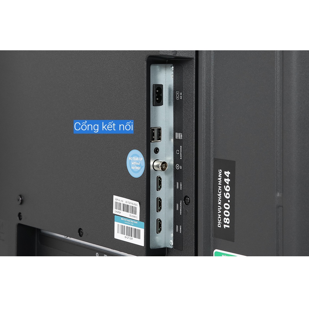 55UGA610 --- MIỄN PHÍ CÔNG LẮP ĐẶT --- Android Tivi Casper 4K 55 inch 55UGA610