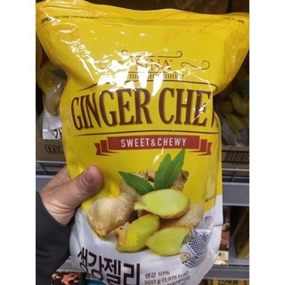 Kẹo dẻo gừng sina ginger chews gói 500g