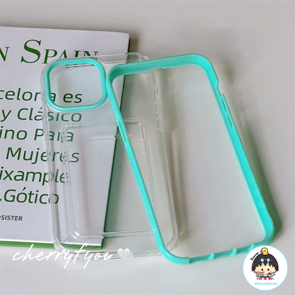 Ốp Điện Thoại TPU Mềm Chống Rơi Có Ngăn Đựng Thẻ Tháo Rời Được Cho IPhone 14 13 12 11 Pro Max X XR 8 7 Plus