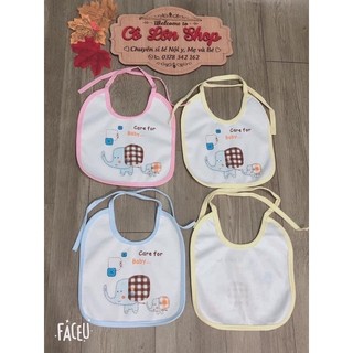 yếm cotton cho bé ăn dặm