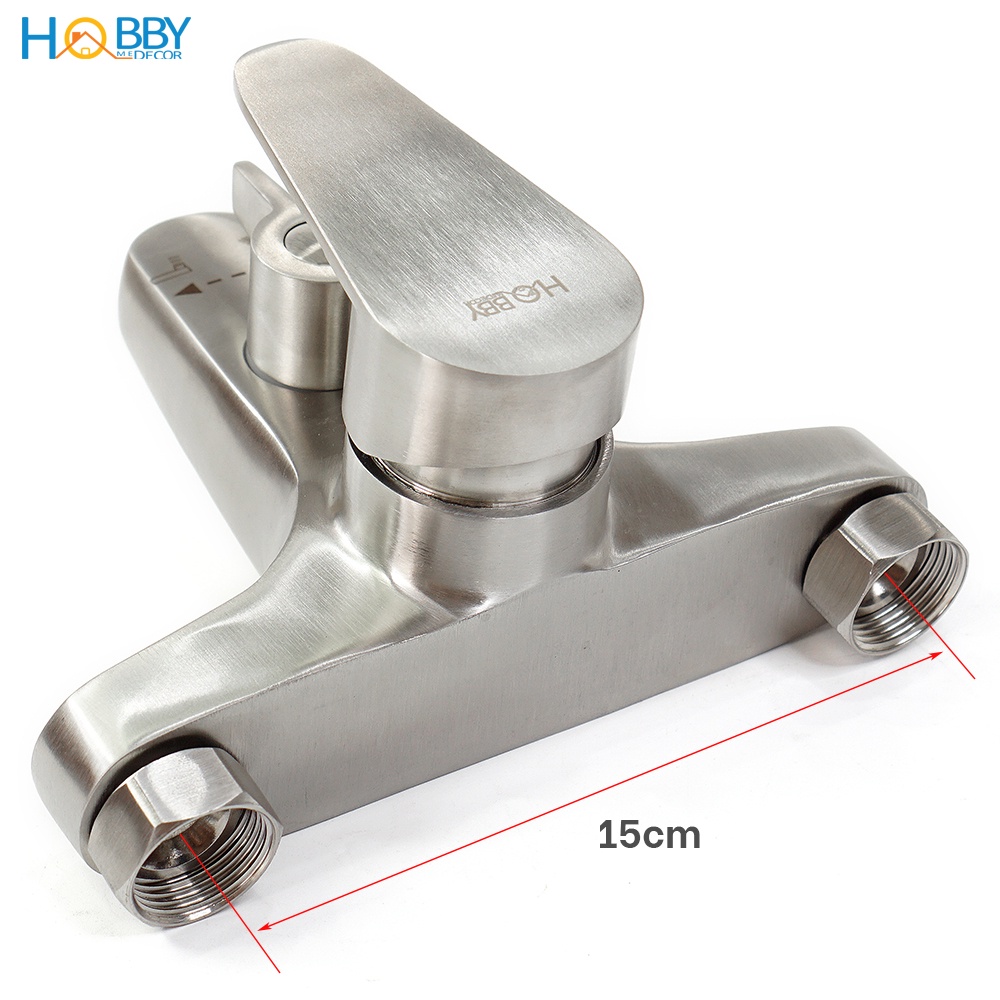 Vòi củ sen gật gù nóng lạnh van đóng mở tiện dụng HOBBY Home Decor CSNL2 inox 304 không rỉ sét