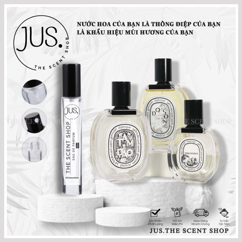 Nước hoa dùng thử ✧𝐃𝐢𝐩𝐭𝐲𝐪𝐮𝐞✧   authentic dòng logo trắng