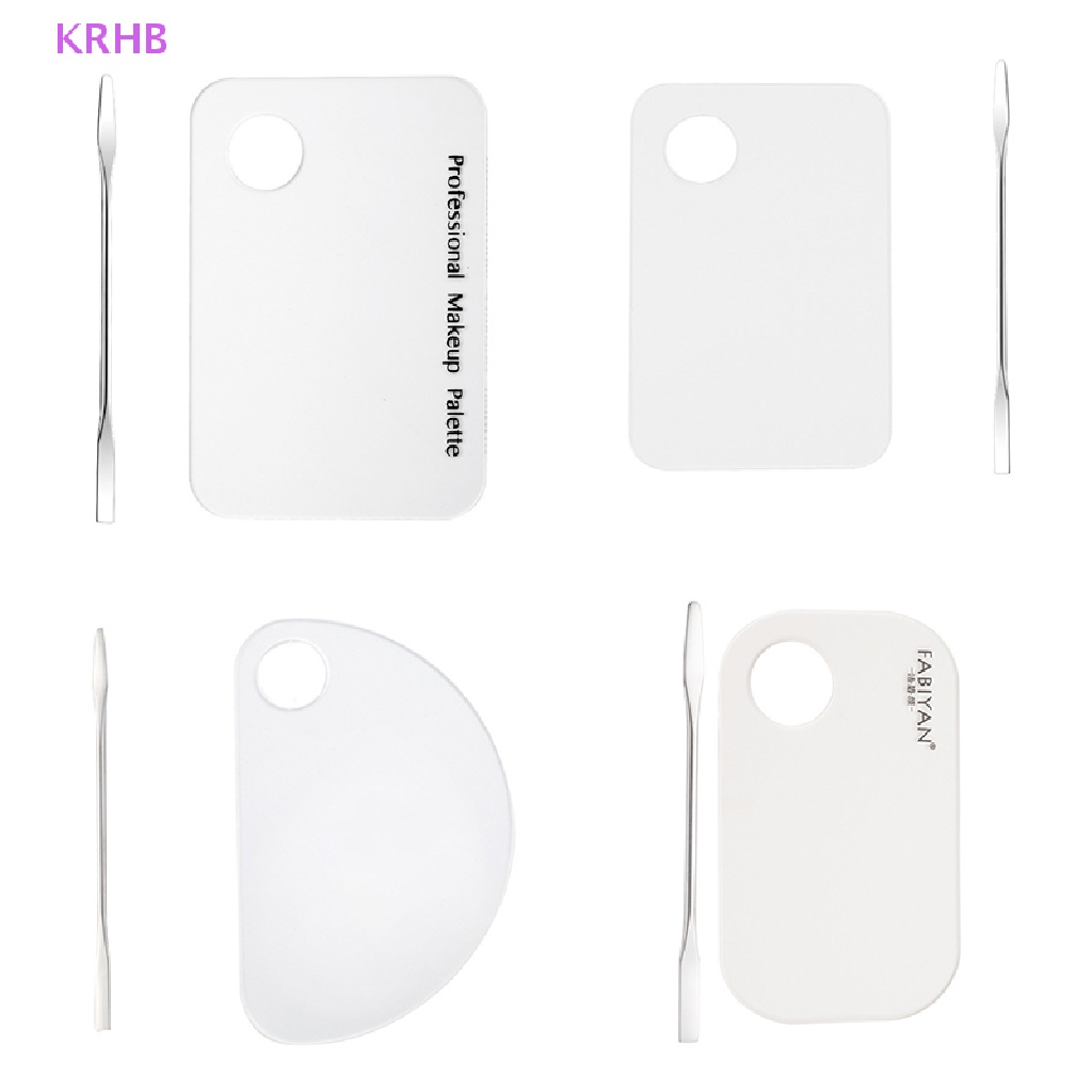 Bảng Acrylic Trong Suốt Kèm Que Trộn Màu Trang Điểm Móng Nghệ Thuật Mới