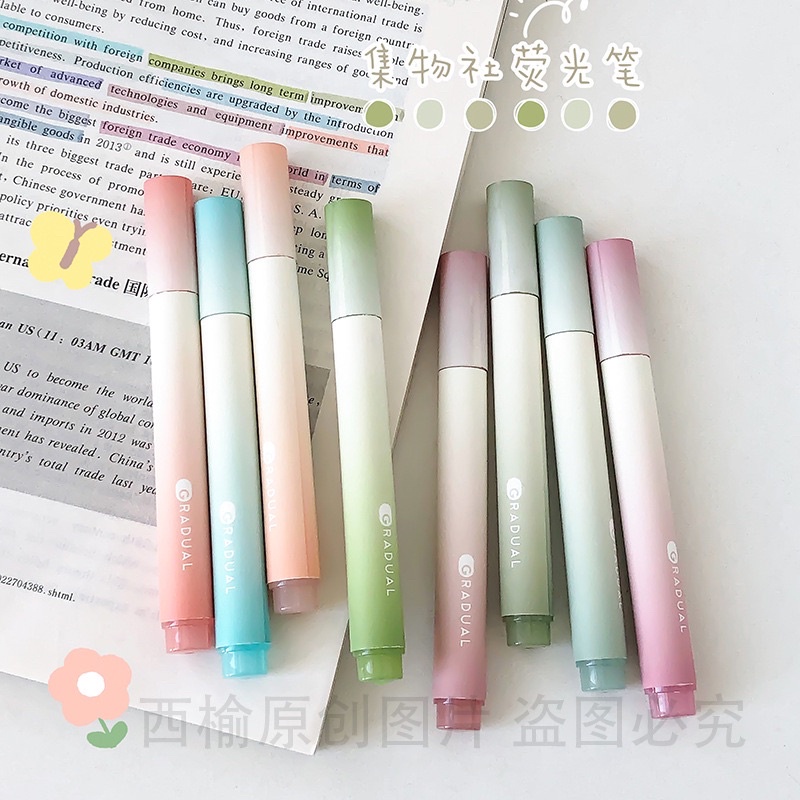 Set bộ 4 bút dạ quang Bút Đánh Dấu Highlight Vẽ Graffiti Cho Học Sinh CY-566 -DC4945