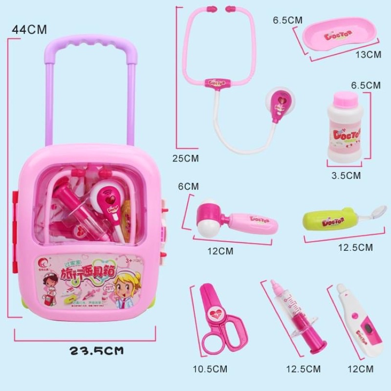 Vali kéo đồ chơi bác sĩ có Đèn và Âm thanh mô phỏng