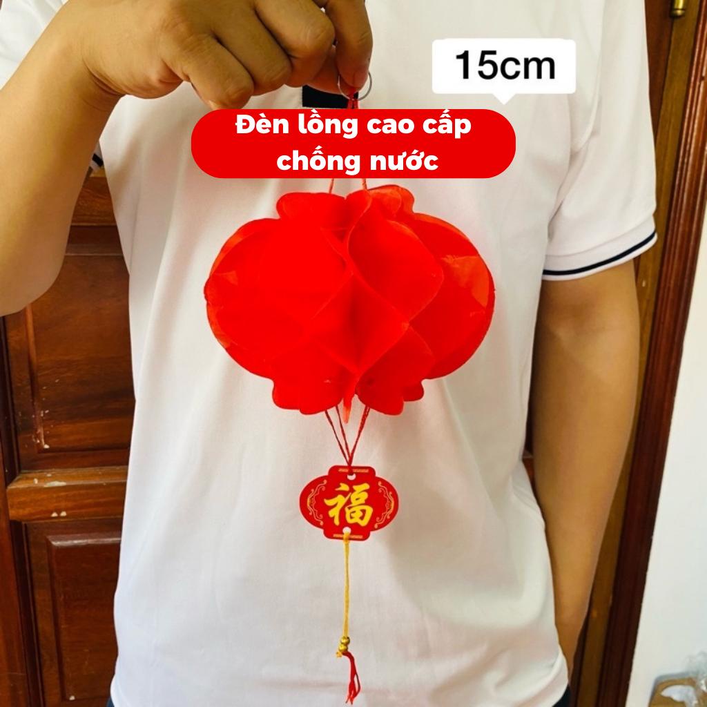 Đèn Lồng Đỏ Phiên Bản V3 Siêu Bền Chống Nước Mới Nhất trang trí Tết chữ Phúc chất liệu chống nước sẵn đủ size