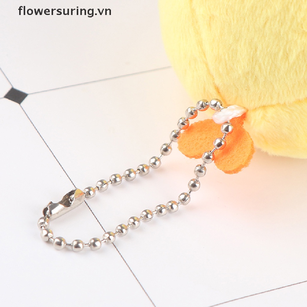 1 Búp Bê Nhồi Bông Hình Gà Con Có Móc Khóa