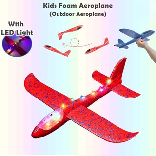 Máy Bay Xốp Đồ Chơi 50cm Có Đèn LED Cho Bé