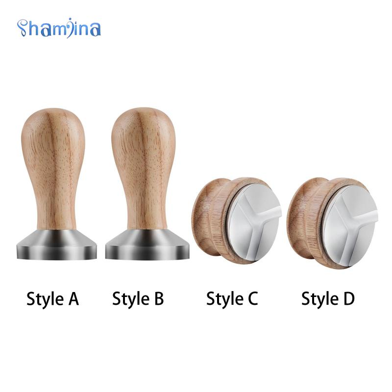 Shamjina Dụng Cụ Phân Phối Cà Phê Với Tay Cầm Bằng Gỗ Chống Trượt Tiện Dụng