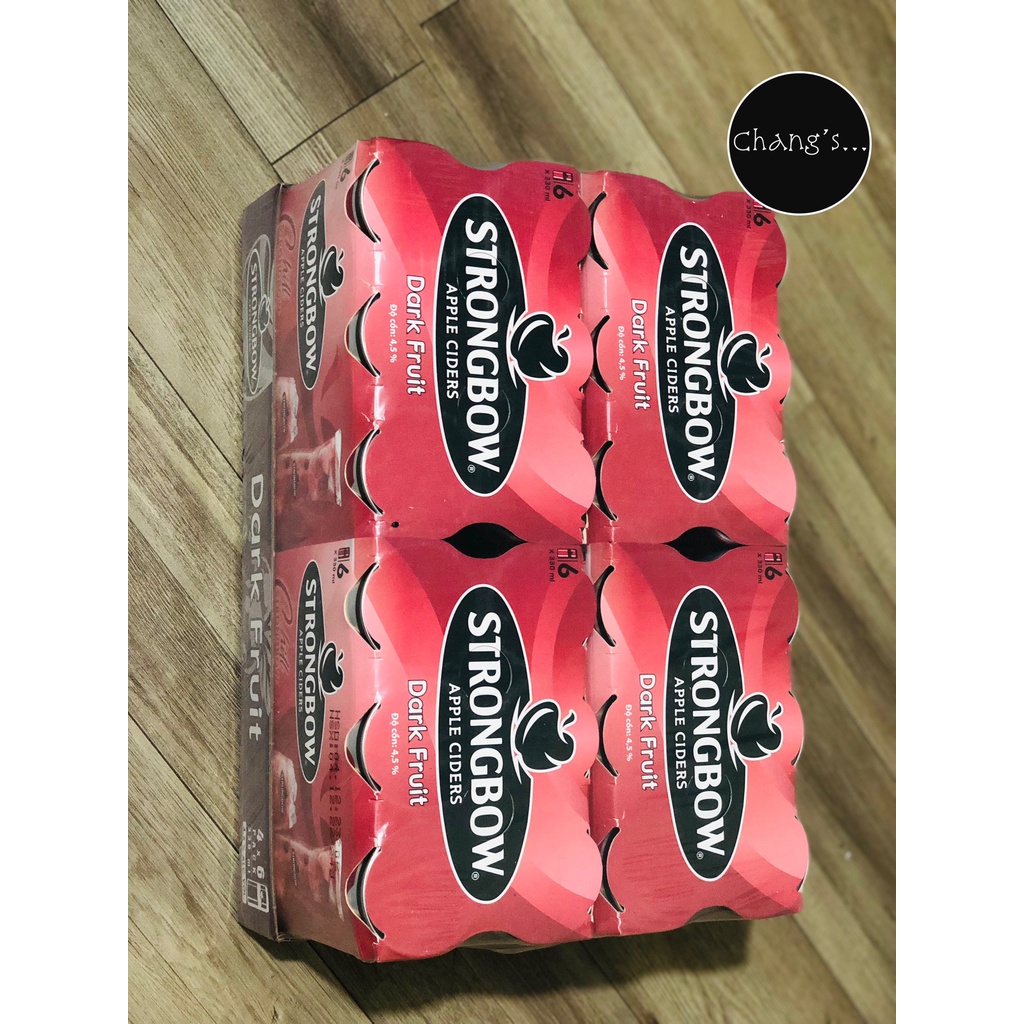 Strongbow vị dâu đen 24 lon/Thùng 330ml Chang's Food