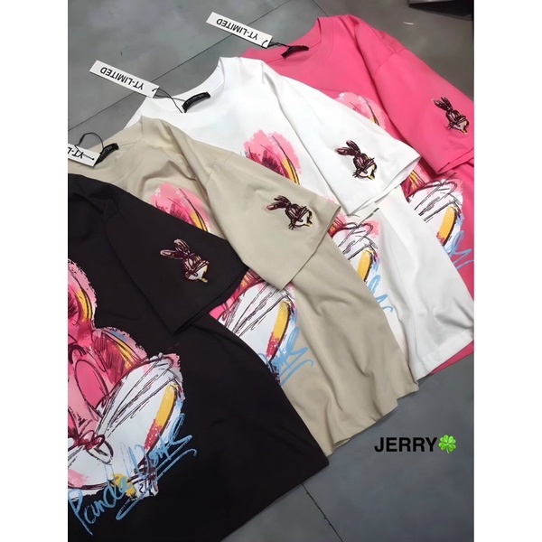 Áo Thun Nữ Quảng Châu In Hình phom rộng siêu đẹp mịn mát freesize 40kg _ 68kg #manole