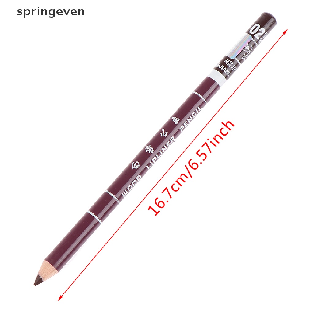 1 Chì Kẻ Viền Môi springeven Chống Nước Lâu Phai Thiết Kế Vỏ Son Bằng Gỗ Đẹp Mắt