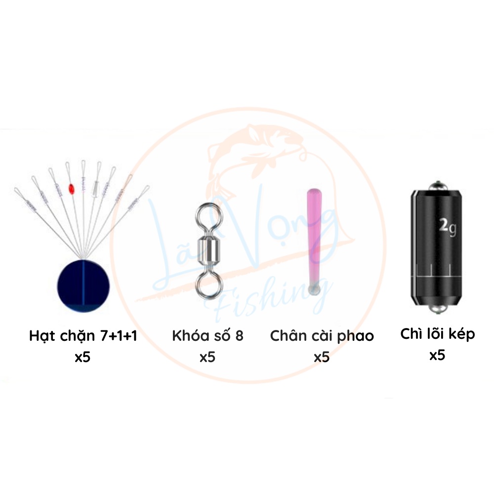 Hộp phụ kiện set trục câu đài MC, hộp làm trục câu cá