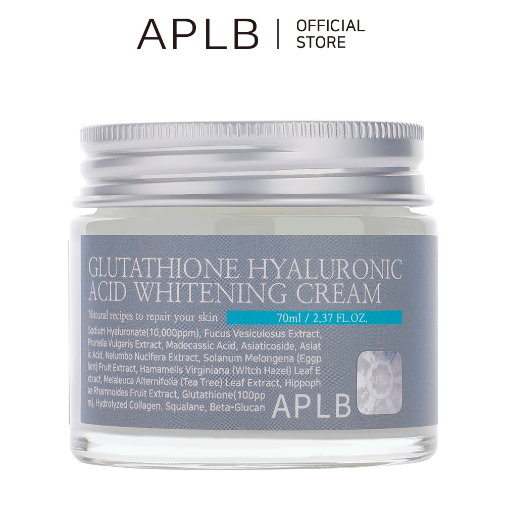 Kem dưỡng ẩm APLB nâng tone trắng da Glutathione Hyaluronic Acid 70ml