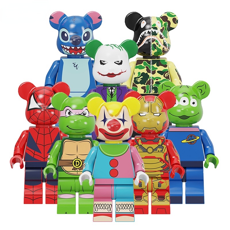 Bộ Đồ Chơi Lắp Ráp Mô Hình Chú Gấu Mini Cho Bé