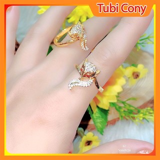 Nhẫn nữ mạ vàng 18k cửu vĩ hồ ly n880