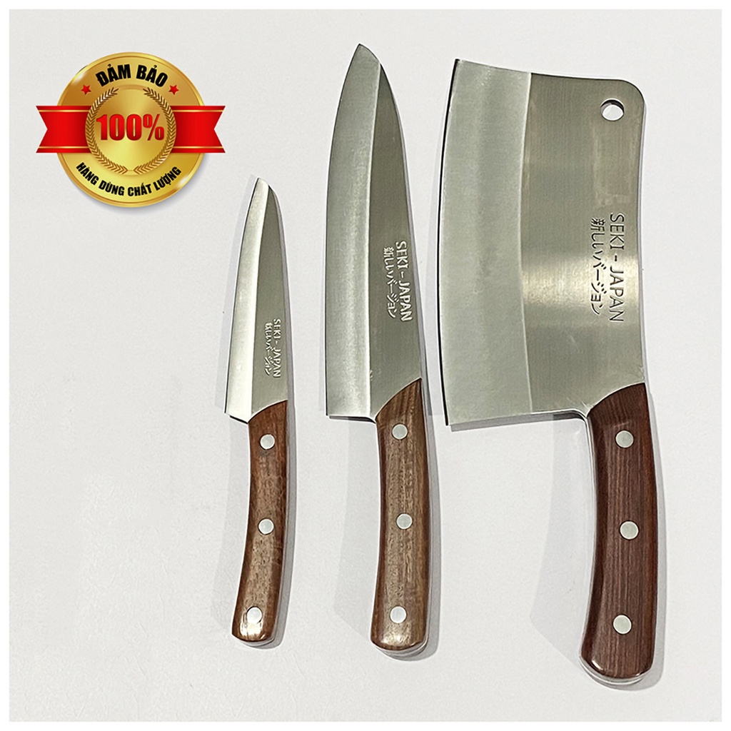Bộ dao SEKI JAPAN 3 món Hàng NỘI ĐỊA nhật