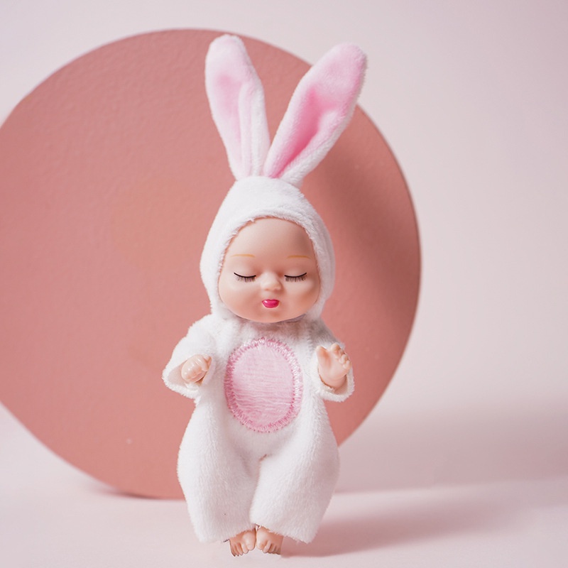 Búp Bê Em Bé Đang Ngủ Bằng Nhựa Kích Thước 11 * 5CM
