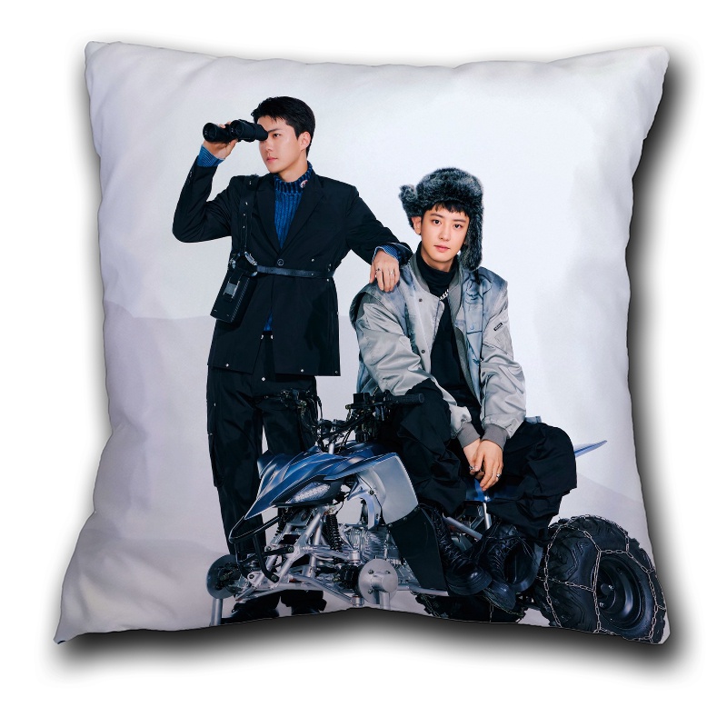Vỏ Gối Polyester Một Mặt In Hình EXO Xiumin /Suho /Chen /Chanyeol /Kai / Sehun Trang Trí Nhà Cửa / Xe Hơi