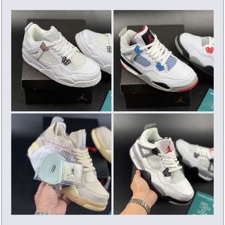 Giày thể thao/ Sneaker Jordan 4 full trắng/ Off white/ What the (Full box )
