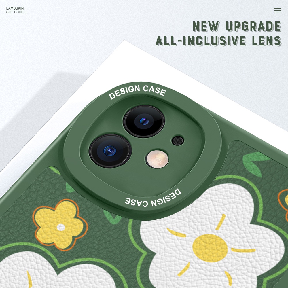 Xiaomi Redmi Note 10 10S 9 9S 8 7 Pro 5G Cho Ốp lưng điện thoại In Hình Lambskin Flowers Love Heart