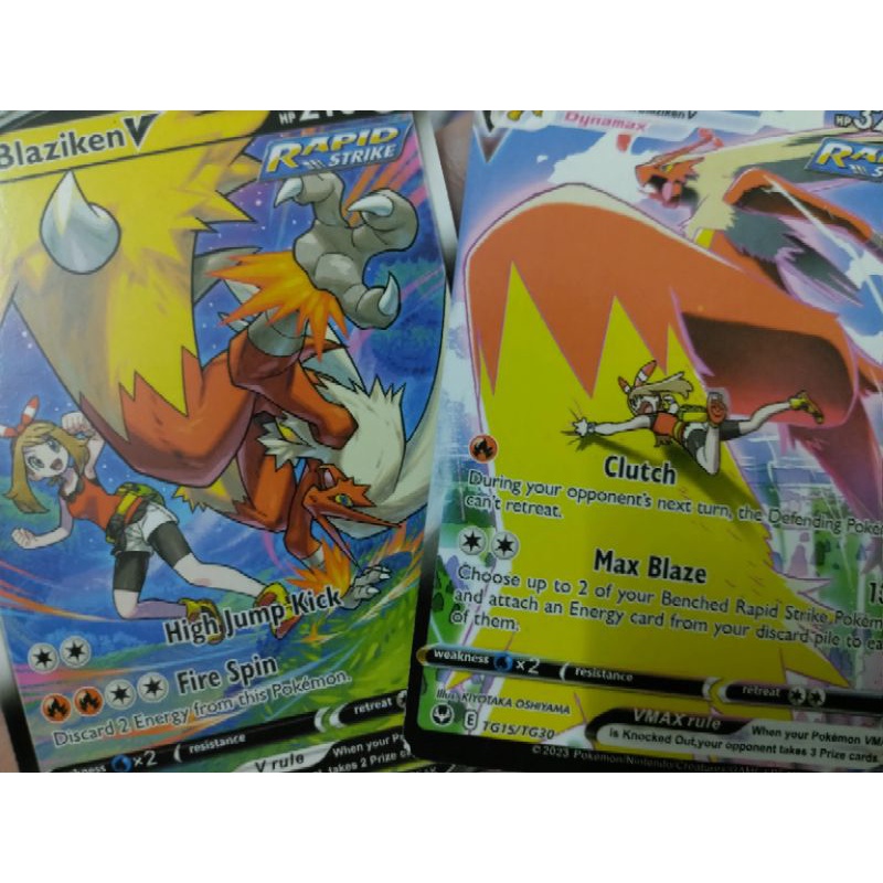 Thẻ bài pokemon độc đáo Blaziken Vmax/V TRAINER GALERY KHÔNG CHÍNH HÃNG