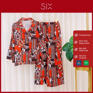 Đồ bộ pijama lụa cao cấp phom cánh dơi six homewear