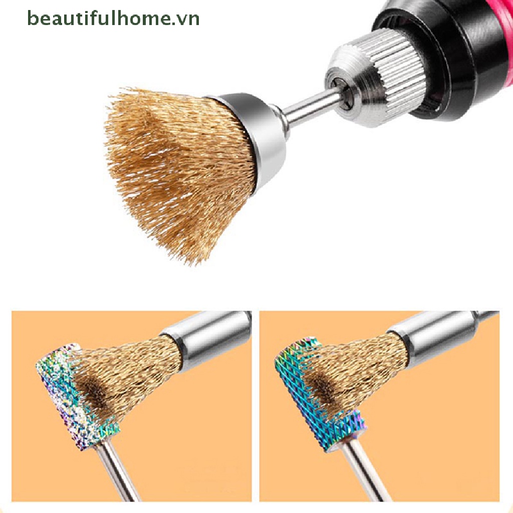 1 Cọ Sợi Đồng Làm Sạch Móng Tay 3 / 32 &quot;