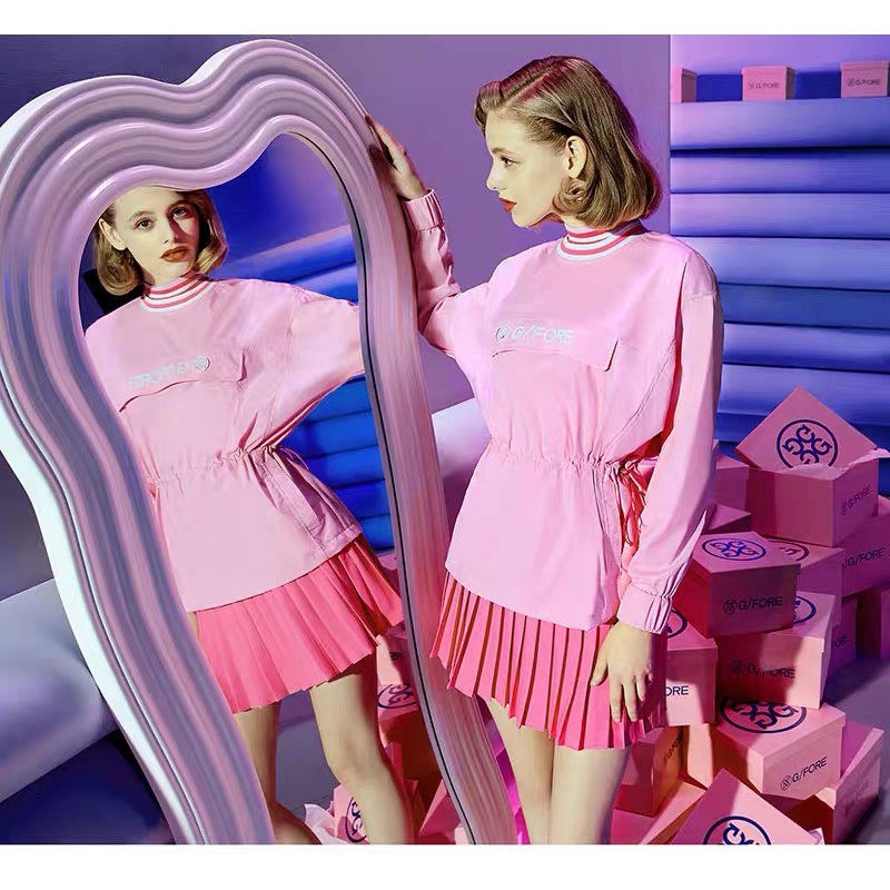 Áo golf nữ G4 new shop golf hồng nhung