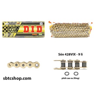 Sên lẻ did vàng 428vix tfx phốt cao su chính hãng có khóa sên