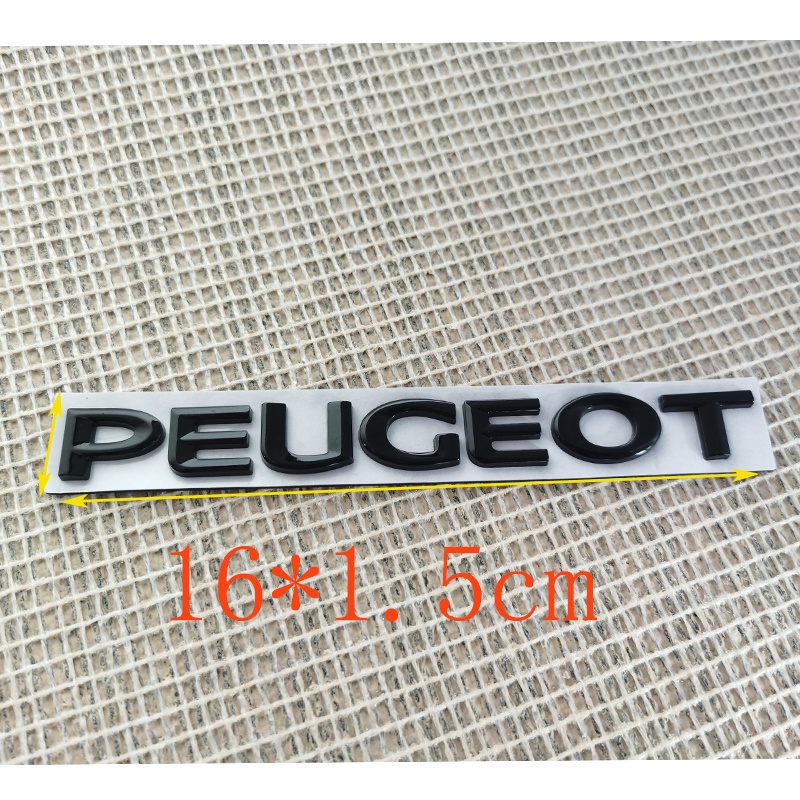 FENDER Miếng Dán Kim Loại 16x1.5cm Trang Trí Thân Xe Hơi Peugeot 5008 4008 3008 107