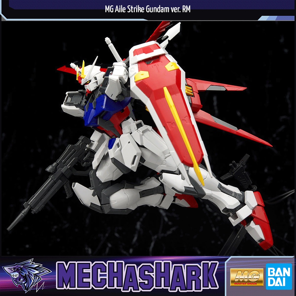 Mô hình lắp ráp MG Aile Strike Gundam ver RM - Bandai Namco Master Grade 1/100 - Robot vũ trụ Seed