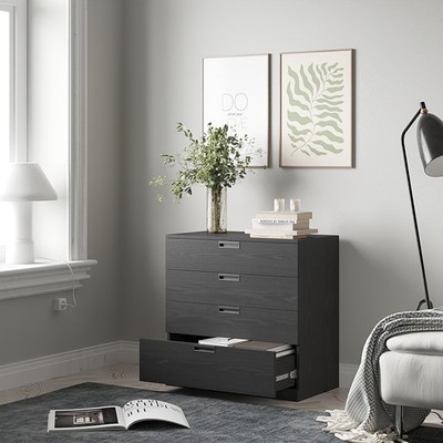 GALA, Tủ lưu trữ đồ dùng 4 ngăn kéo DRA_164, 80x45x80cm, tủ gỗ Scandi Home