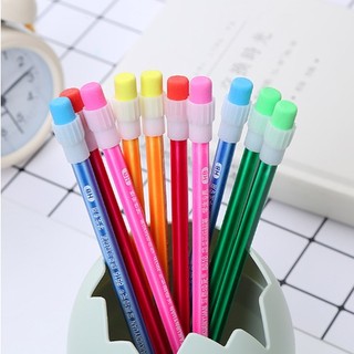 Bút chì gỗ hb nhiều màu sắc cho bé - bút chì than đen cho học sinh