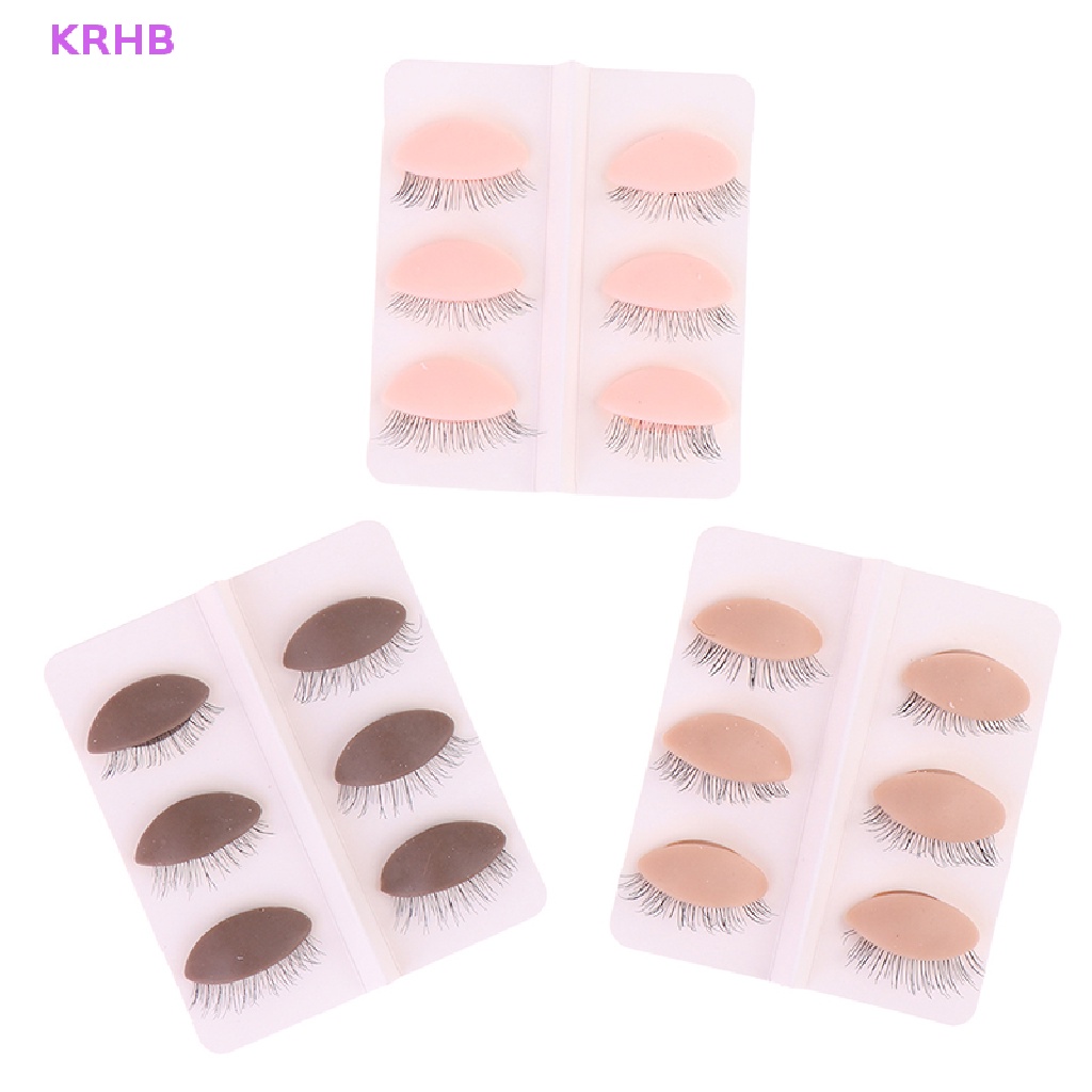 Đầu Ma Nơ Canh Luyện Tập Trang Điểm Lông Mi KRHB Mới